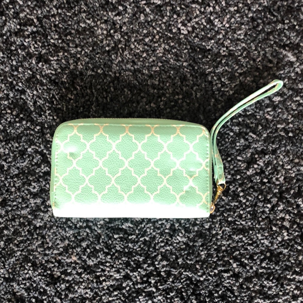 Turquoise wristlet